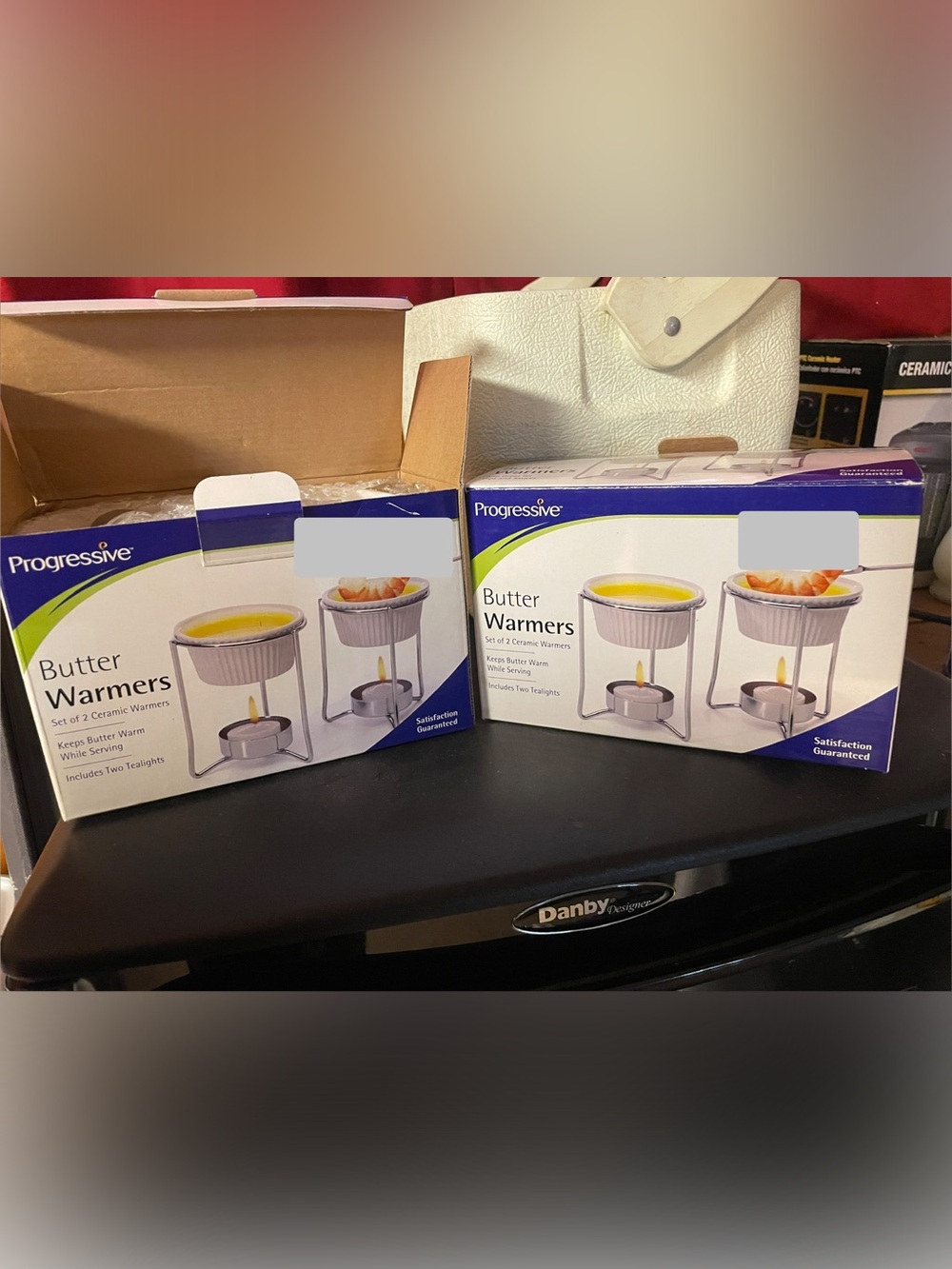 Progressive Butter Warmers - White Ceramic Set